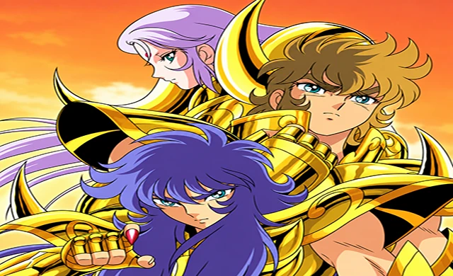 Mu, Aiolia e Milo — Identidade Visual de Hades, Capítulo do Santuário