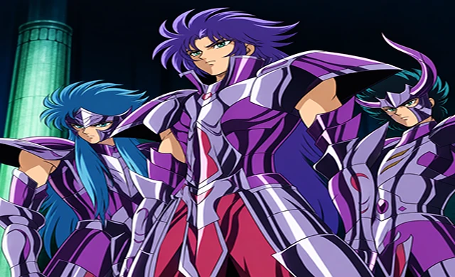 Saga, Shura e Camus — Identidade Visual de Hades, Capítulo do Santuário